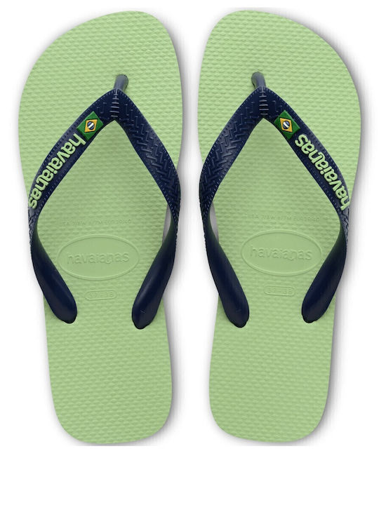 Havaianas Brasil Logo Ανδρικά Flip Flops Πράσινα