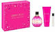 Jimmy Choo Rose Passion Gift Set Eau de Parfum 100ml Miniature Eau de Parfum 7.5ml Body Lotion 100ml