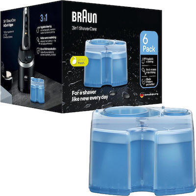 Braun 3-in-1 Ccr 6 Shavercare Cleaning Cartridges Pack 6