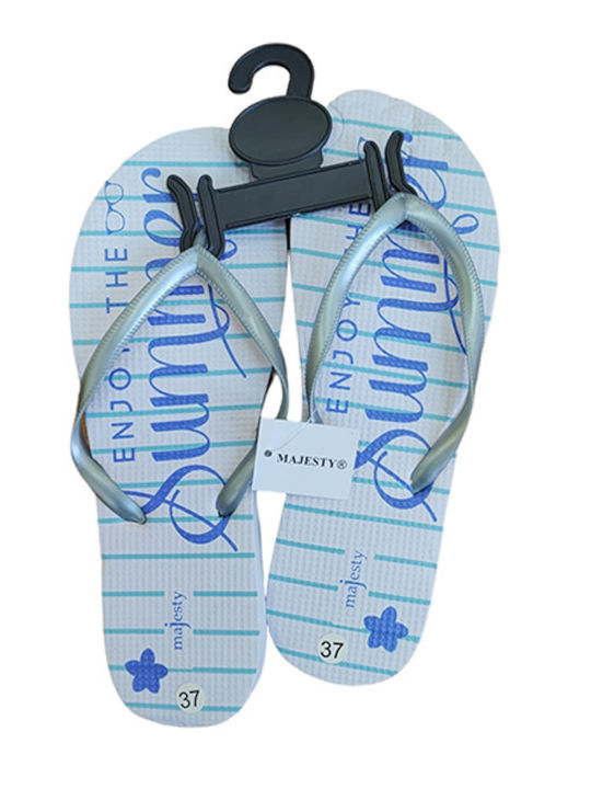 Majesty Silver Women's Flip Flops