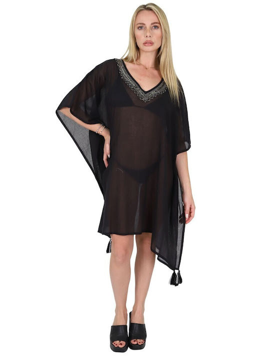 Aquablue Feminin Caftan de Plajă Black