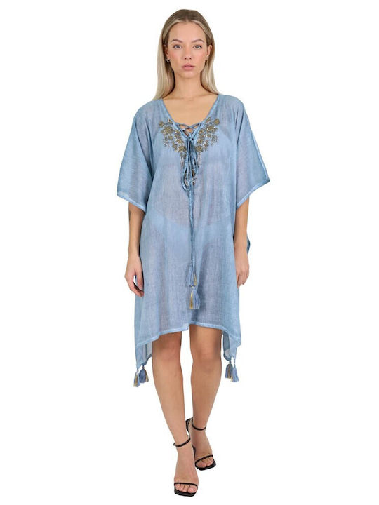 Aquablue Damen Kaftan Strand Blue