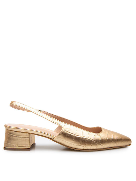 Labrini Gold Heels