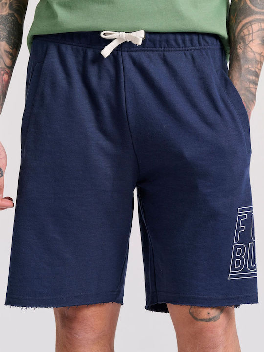 Funky Buddha Men's Athletic Shorts Navy Blue