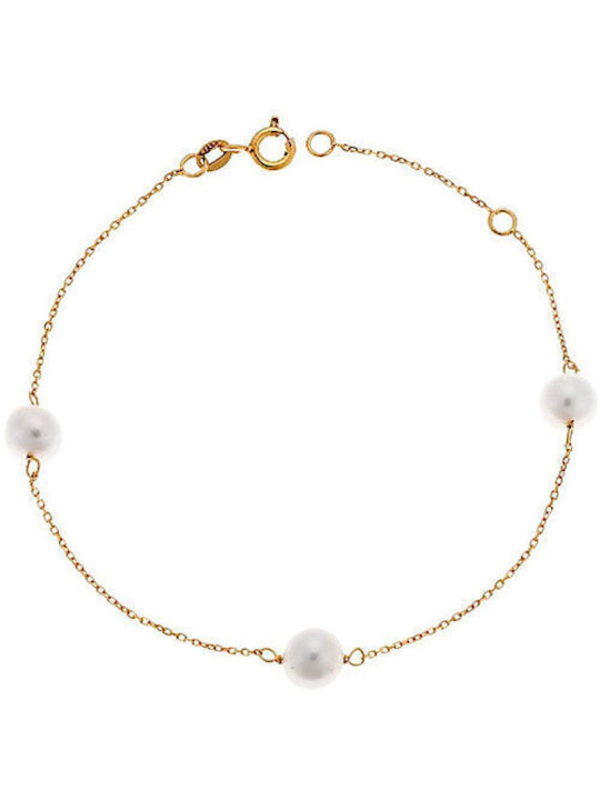 FenixJewelry Bracelet made of Gold with Pearls