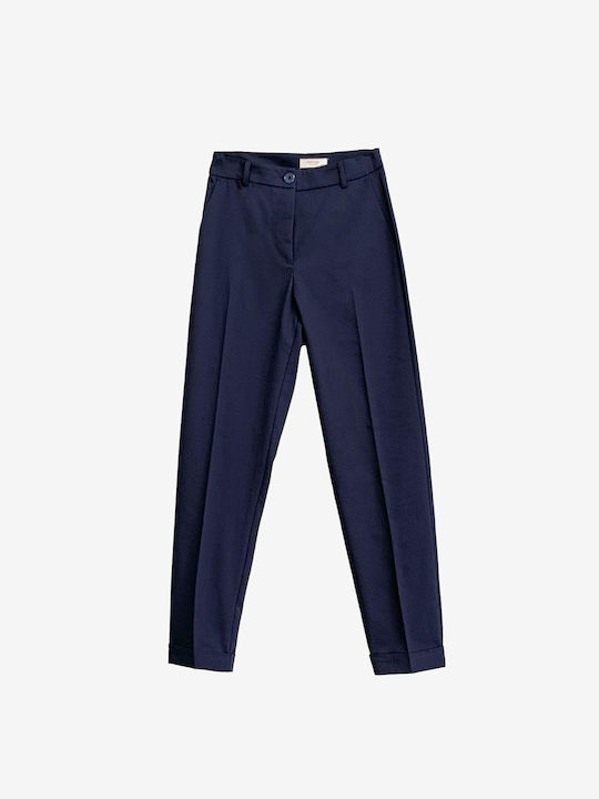 Passager Women's Fabric Trousers Dark Blue