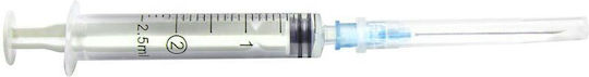 Pruno Αποστειρωμένη Σύριγγα Βελόνα 2.5ml 23g 1 Τμχ