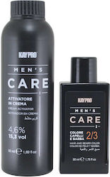 Kaypro Kit de îngrijire pentru bărbați Hair & Beard Color 2/3 Black 50ml + 50ml