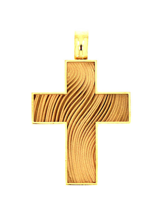 Senzio Belibasakis Men's Gold Cross 14K