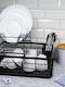 KING Hoff Metallic Black Sink Strainer 43x32x27cm
