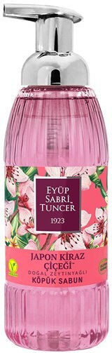 Eyup Sabri Tuncer Crema naturală de săpun cu spumă de săpun cu ulei de măsline și flori de cireș japonez 500 Ml