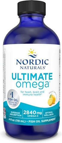 Nordic Naturals Ultimate Omega Lebertran und Fischöl 2840mg 119ml Zitrone
