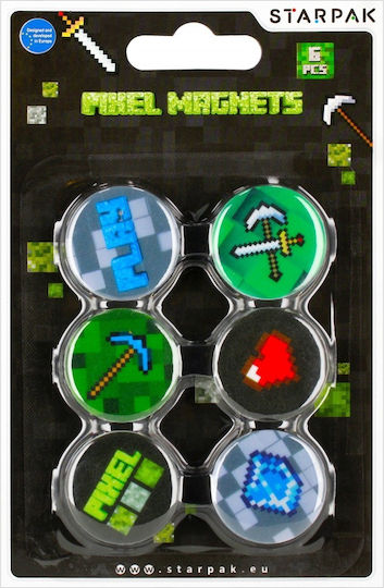 Starpak Pixels Starpak Σετ Μαγνητάκια 6τμχ