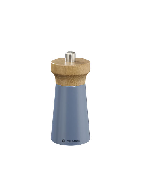 Zassenhaus Set Manual Râșnițe Condimente din Lemn în Culoare Albastru 12cm 1buc