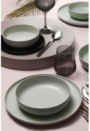 Kutahya Porselen Green Porcelain Dinnerware Set 24pcs