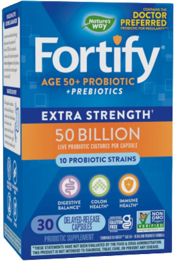 Nature's Way Fortify Age 50+ Συμπλήρωμα με Προβιοτικά 30 κάψουλες