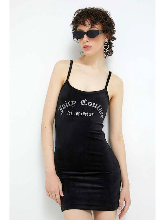 Summer Mini Knitted Dress Black