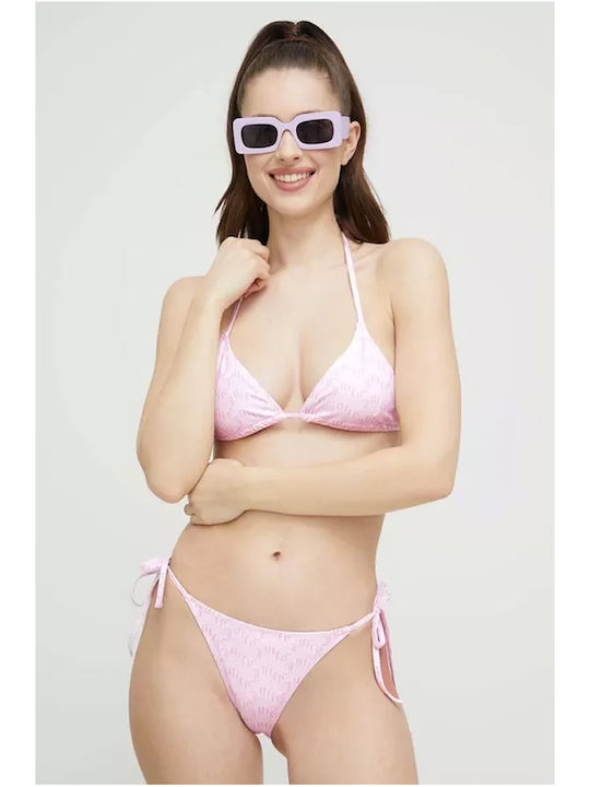 Juicy Couture Bikini Set Triangle Top & Slip Bottom Pink
