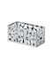 Alessi Vase for Tea Sugar Coffee with Lid Made of Grey Stainless Steel 5.5x5.7x11.6cm 1 Piece