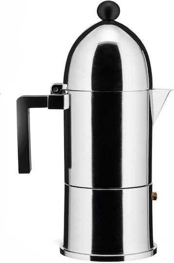 Alessi Μπρίκι Espresso 6cups Inox Λευκό