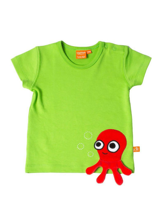 Lipfish Kids Blouse Short Sleeve Green