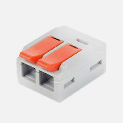 Vlc Lt-612 2p Πορτοκαλί Clip Square Terminal Block