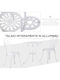 Outsunny Garden & Outdoor Furniture Sets Dining Room 3 Pieces White