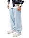 Cromer Pant Men's Jeans Pants Cropped Relaxed Baggy Fit Blue