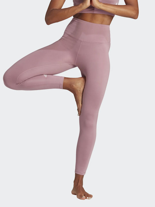 Adidas Essentials Studio Tights Women's Yoga Legging Purple
