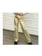 Voice Women's Leather Trousers Gold