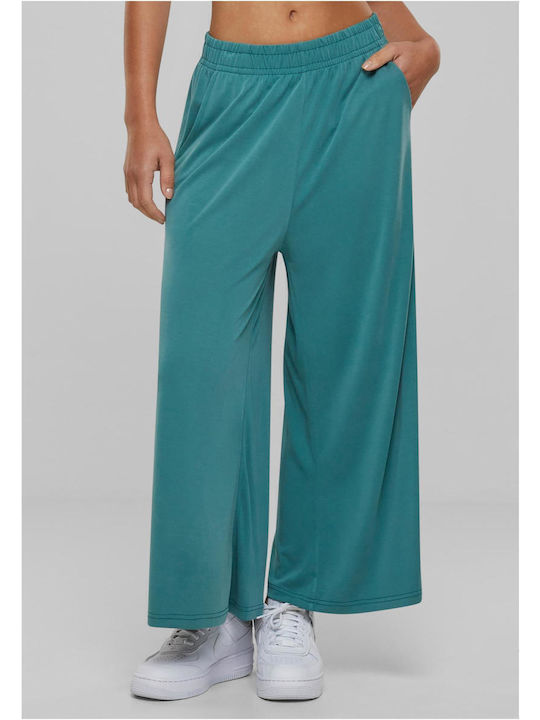 Urban Classics Damen Stoff Hose Paleleaf