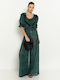 Women's Fabric Trousers Green