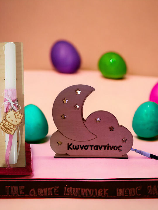 Λαμπάδα Hello Kitty Σετ Επιτραπέζιο Φωτιστικό Κωδ 59081