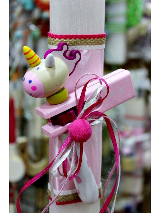 Ostern Kerze hölzerne Rakete Kerze Einhorn 003415
