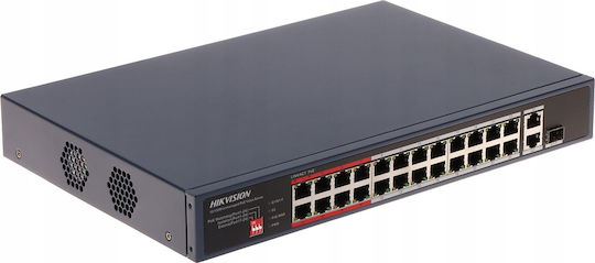 Hikvision DS-3E0326P-E/M(C) Unmanaged L2 PoE+ Switch with 24 Ethernet Ports and 24 SFP Ports
