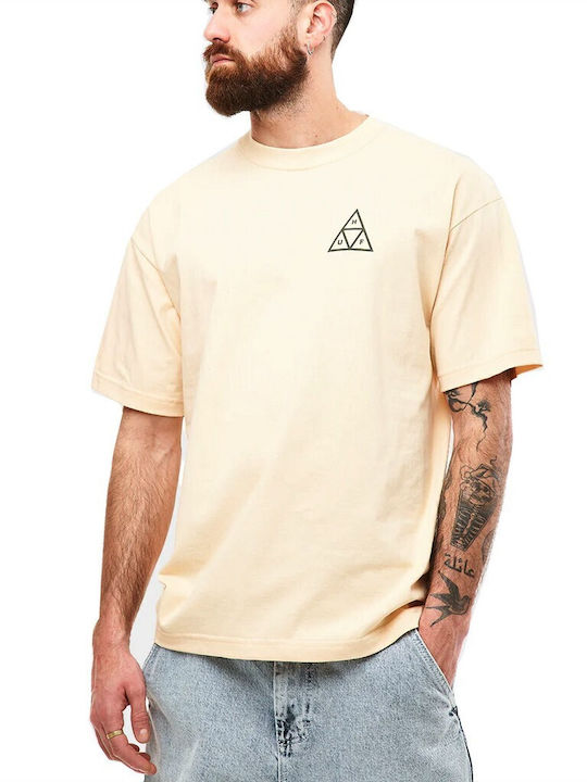 HUF Ανδρικό T-shirt Κοντομάνικο Wheat