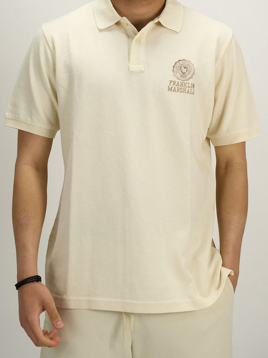 Franklin & Marshall Polo T-shirt Vanilla