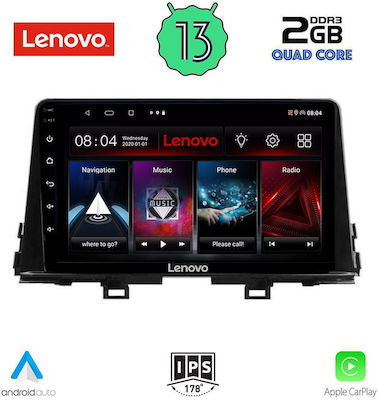 Lenovo Car Audio System for Kia Picanto 2021> (Bluetooth/USB/AUX/WiFi/GPS/Apple-Carplay/Android-Auto) with Touch Screen 9"