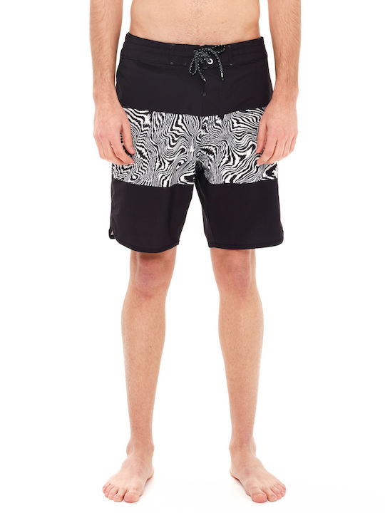 Emerson Men's Swimwear Bermuda Black with Patterns