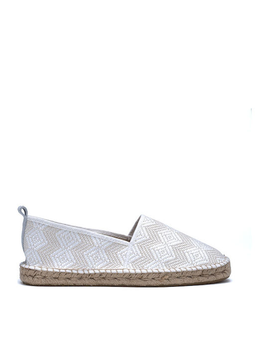 Fabric Men's Espadrilles in Beige Color