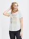 Fransa Damen T-shirt Weiß