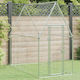 vidaXL Poultry Coop of Galvanized Steel L2 x W1.9 x H1m