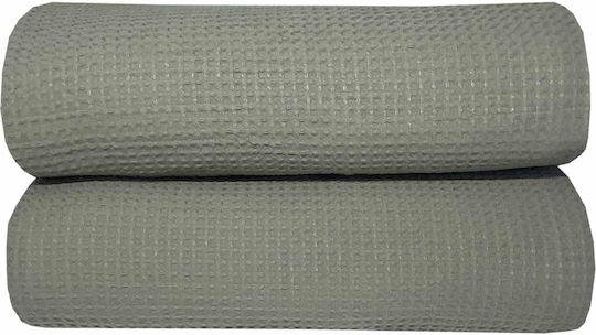 Astron Italy Single Hotel Blanket Hotel Pique Blanket Gray 165x245cm