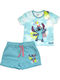 Kinder-Set mit Shorts Sommer 2Stück Light Blue Lilo & Stitch
