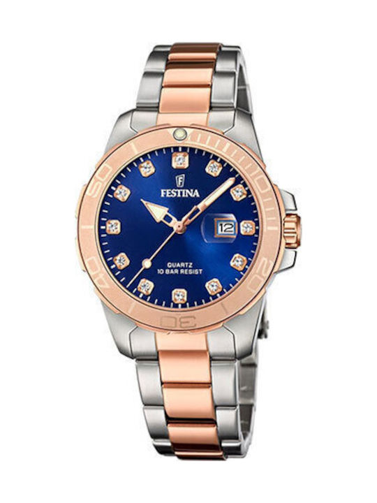 Festina Ceas de Damă cu Rose Gold / Rose Gold B...