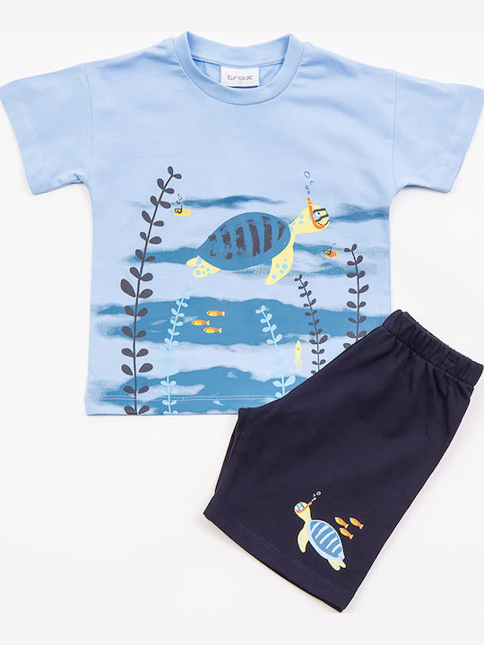 Trax Kids Clothing Set with Shorts Turquoise 2 Pieces