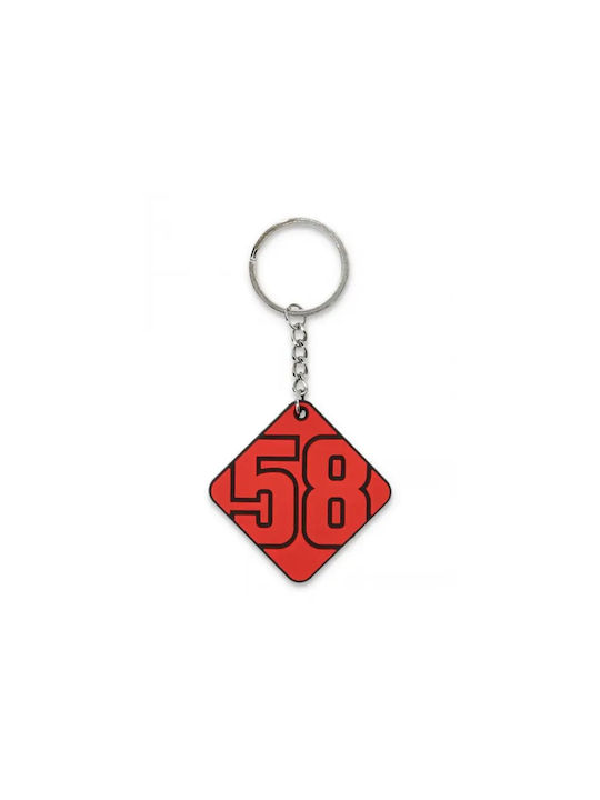 Marco Simoncelli Keychain Plastic