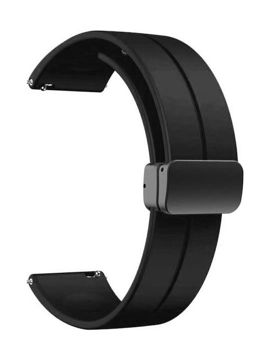 Diloy Straps Rubber Strap Black 20mm
