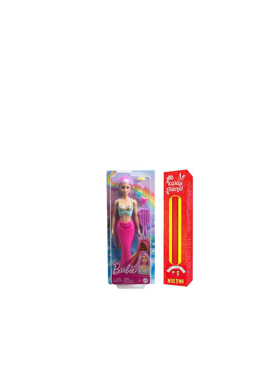 Παιχνιδολαμπάδα Barbie Γοργόνα Μακριά Μαλλιά Hrr00
