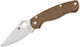 Spyderco Paramilitary 2 Brown Micarta Cruwear Folding Knife
